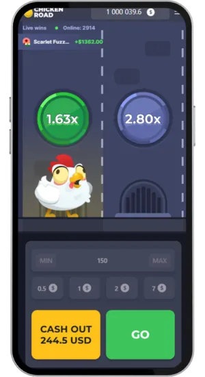 Cash out in de app 1.63x