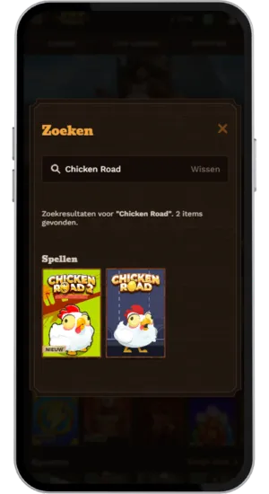 Chicken Road spel starten