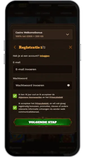 Registratie Chicken Road spel