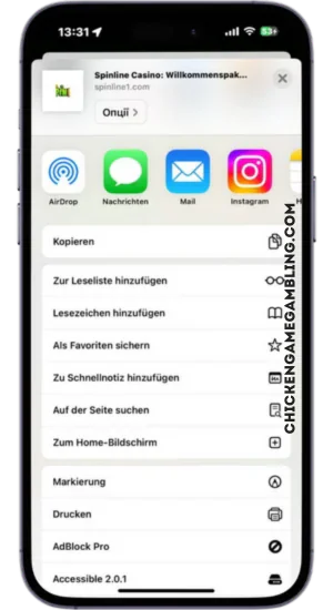 Zum Home-Bildschirm hinzufügen